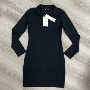 Black Long Sleeve Dress Zara Size L ( Large )